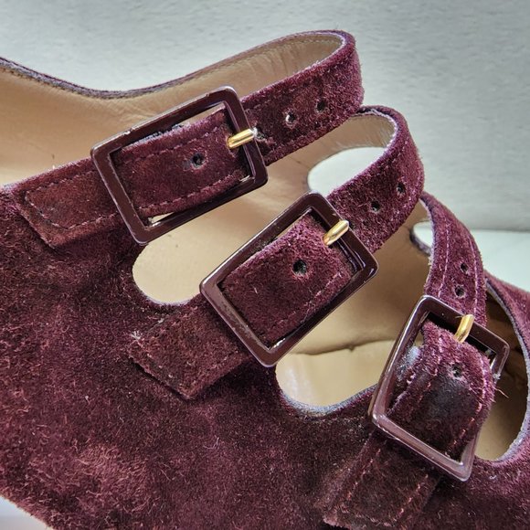 Salvatore Ferragamo Vintage Suede Pumps - Picture 9 of 15